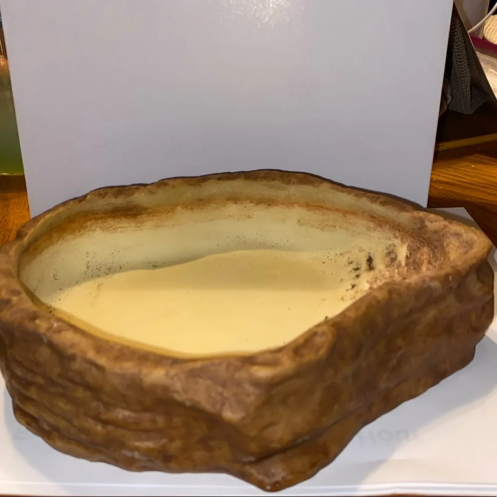 XL reptile water dish. Heavy.